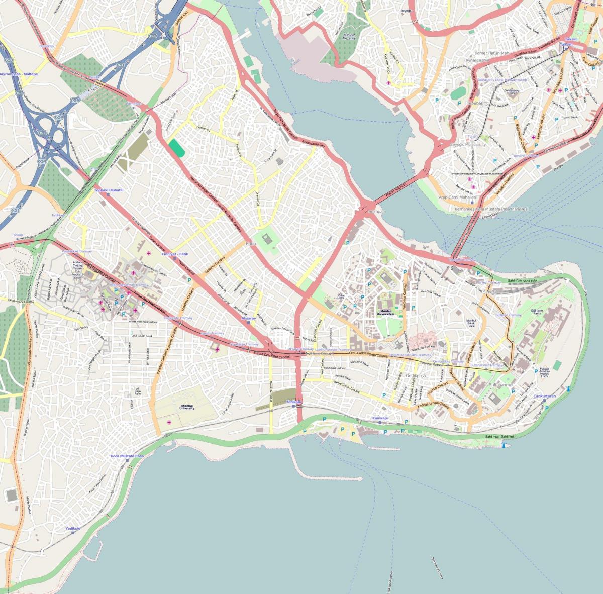 خريطة مدينة اسطنبول اسطنبول