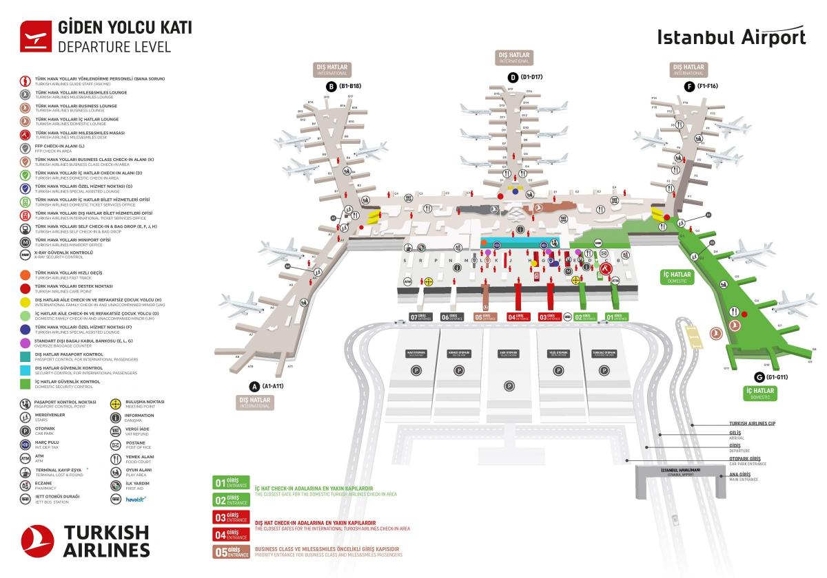 خريطة مطار اسطنبول
