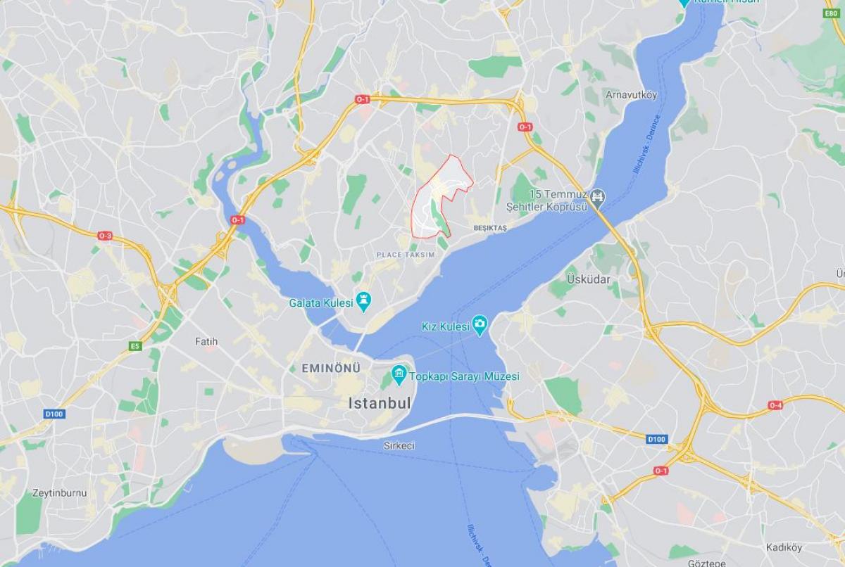 نيسانتاسي خريطة اسطنبول