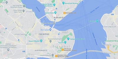 خريطة مدينة اسطنبول
