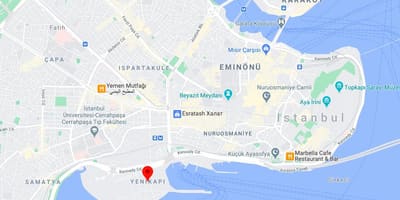 خريطة يني كابي في اسطنبول