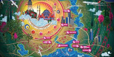اسطنبول مراكز التسوق خريطة
