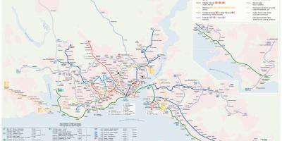 اسطنبول النقل السريع خريطة