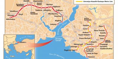 خريطة اسطنبول النفق