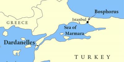 البوسفور خريطة اسطنبول